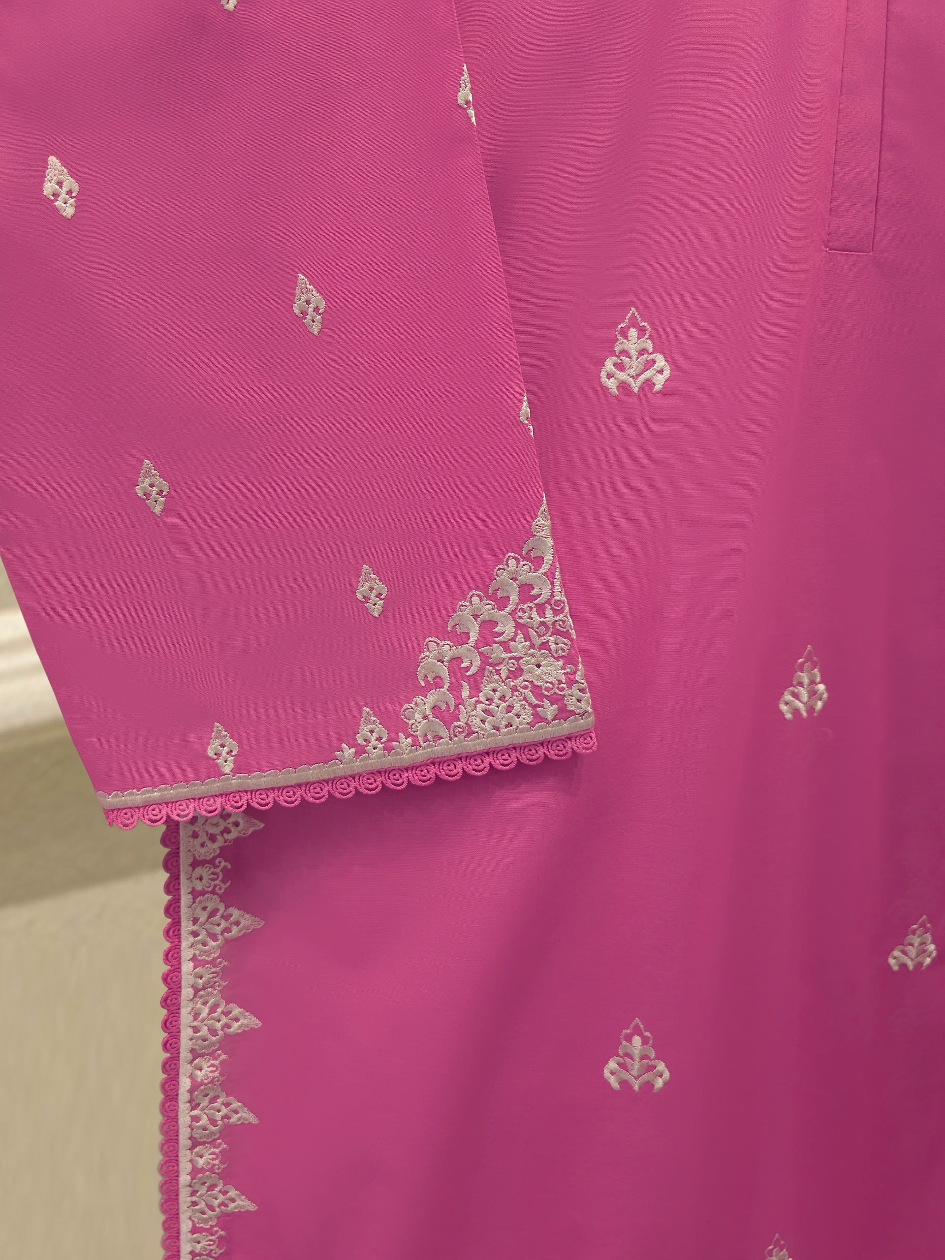 3 Piece - Embroidered Cambric Suit S113026
