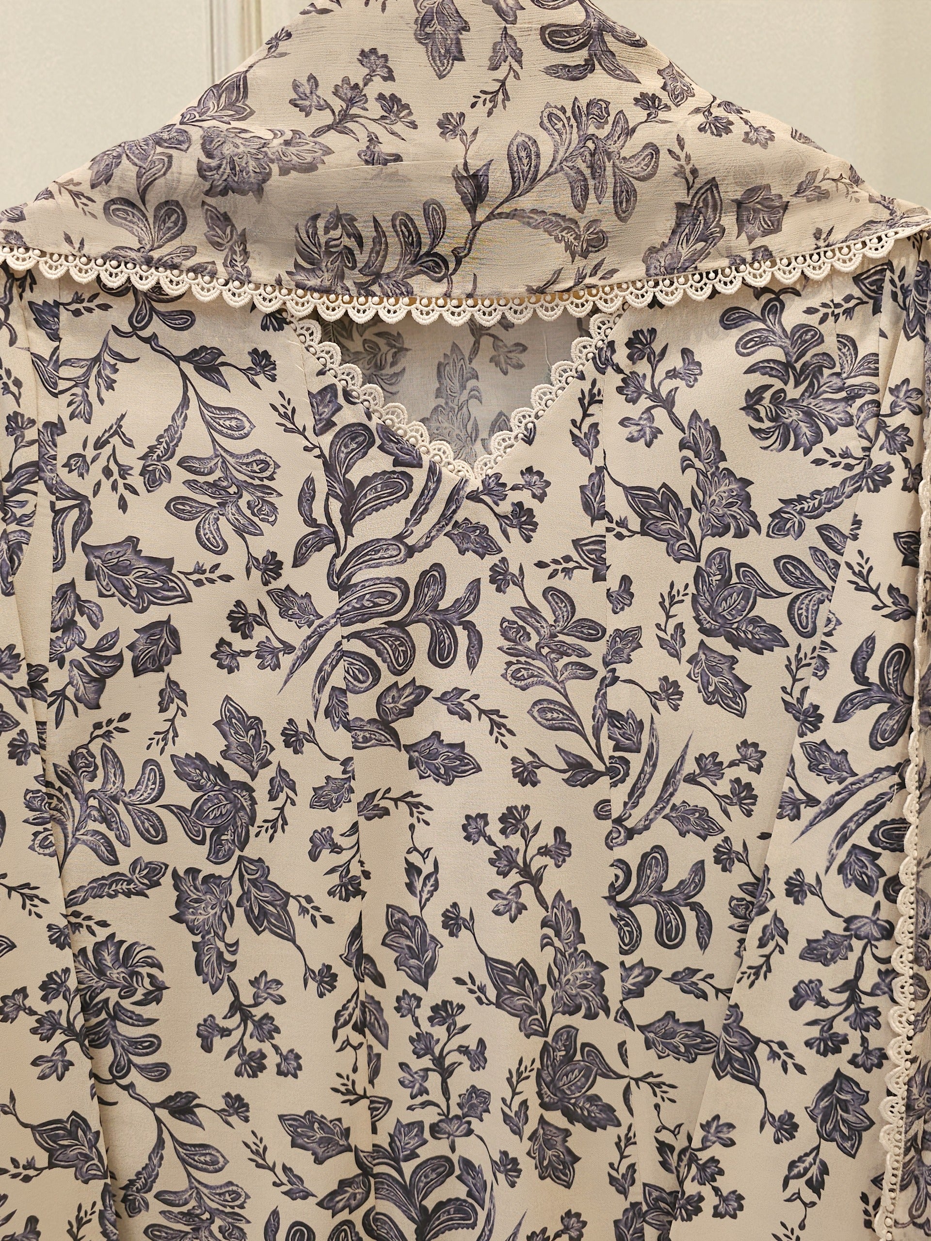3 Piece - Digital Printed Cambric Suit S113024