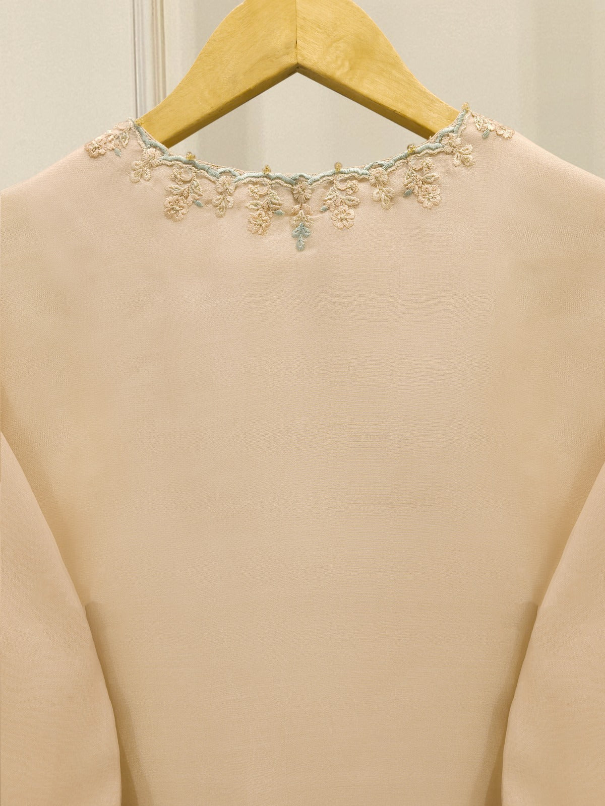 3 Piece - Pure Organza Embroidered Suit S113262