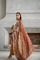 MUSTARD LUXURY EMBROIDERED KARANDI SET (NEL-25631)