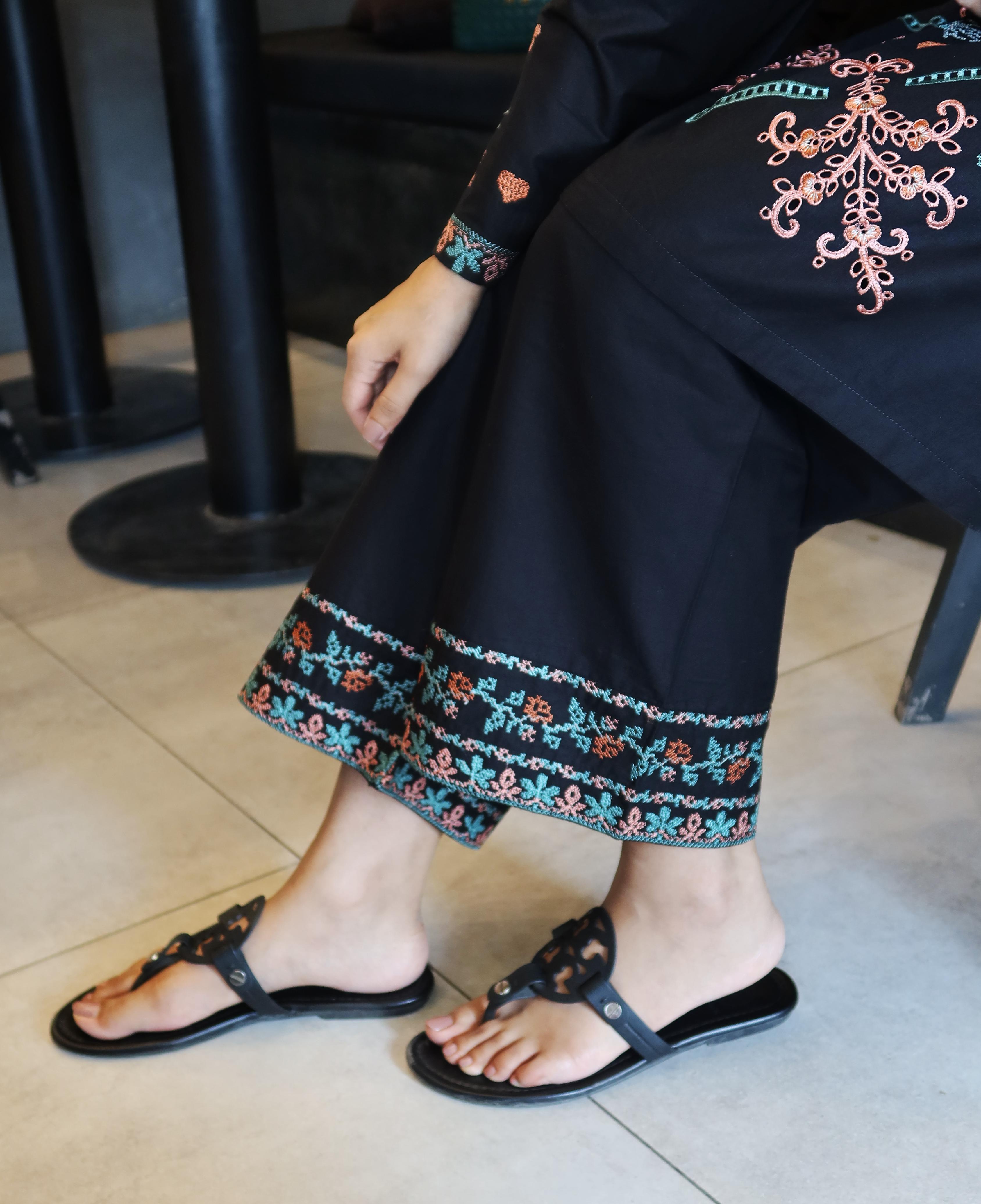 Clematis - Black Embroidered CO-ORD Set