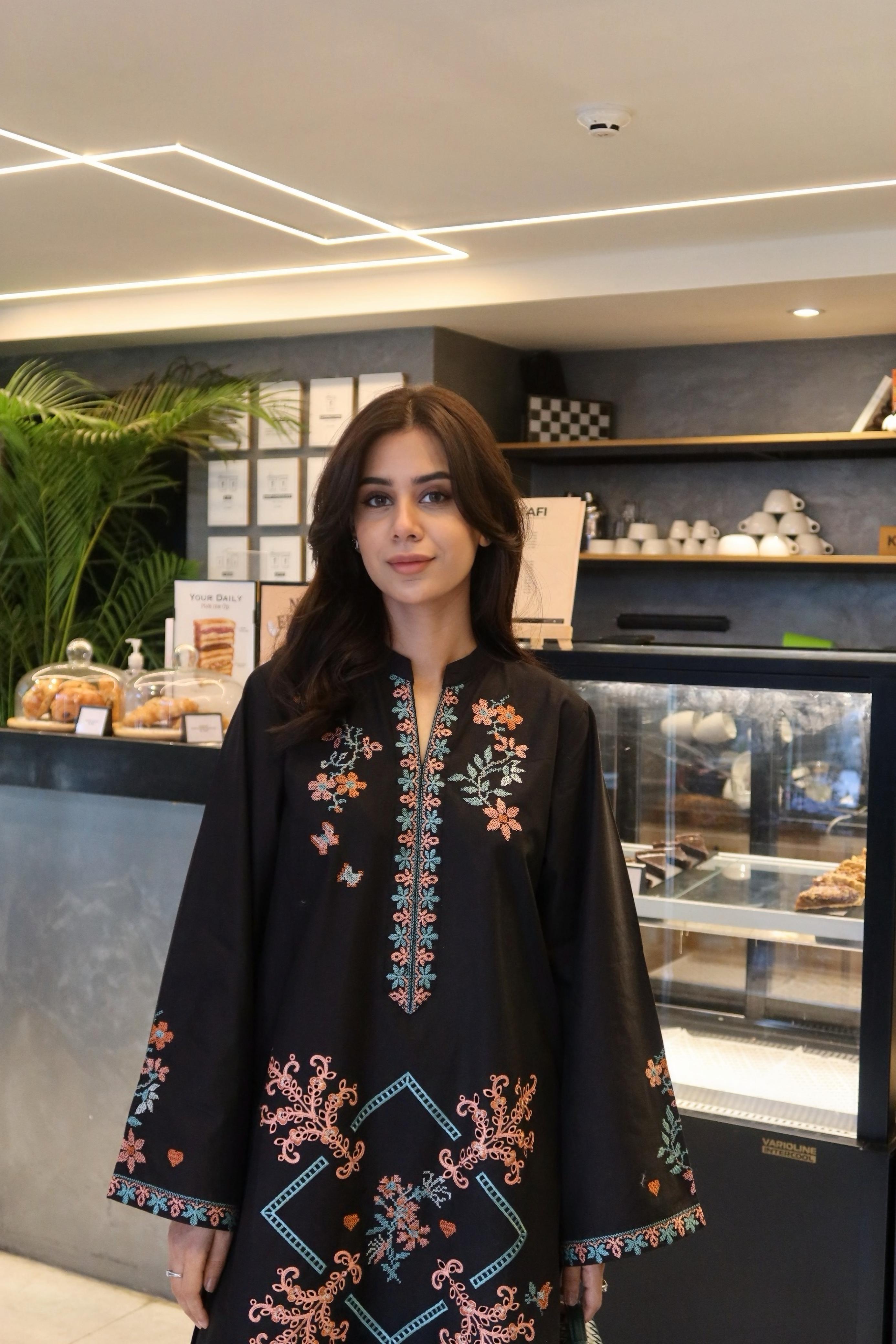 Clematis - Black Embroidered CO-ORD Set