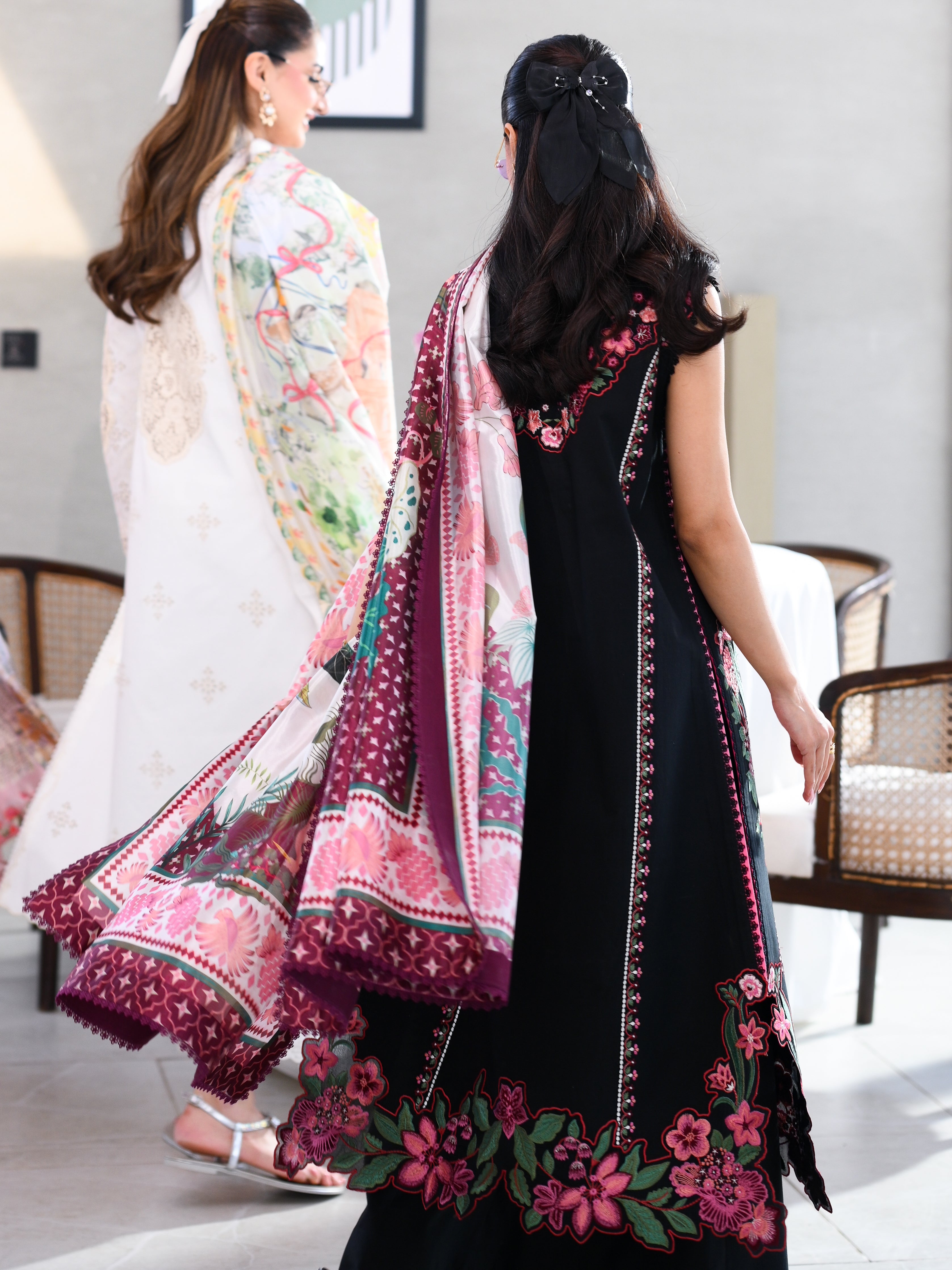 BLACK LUXURY EMBROIDERED LAWN 3PCS SET (NEL-26611) LUXURY LAWN 2026