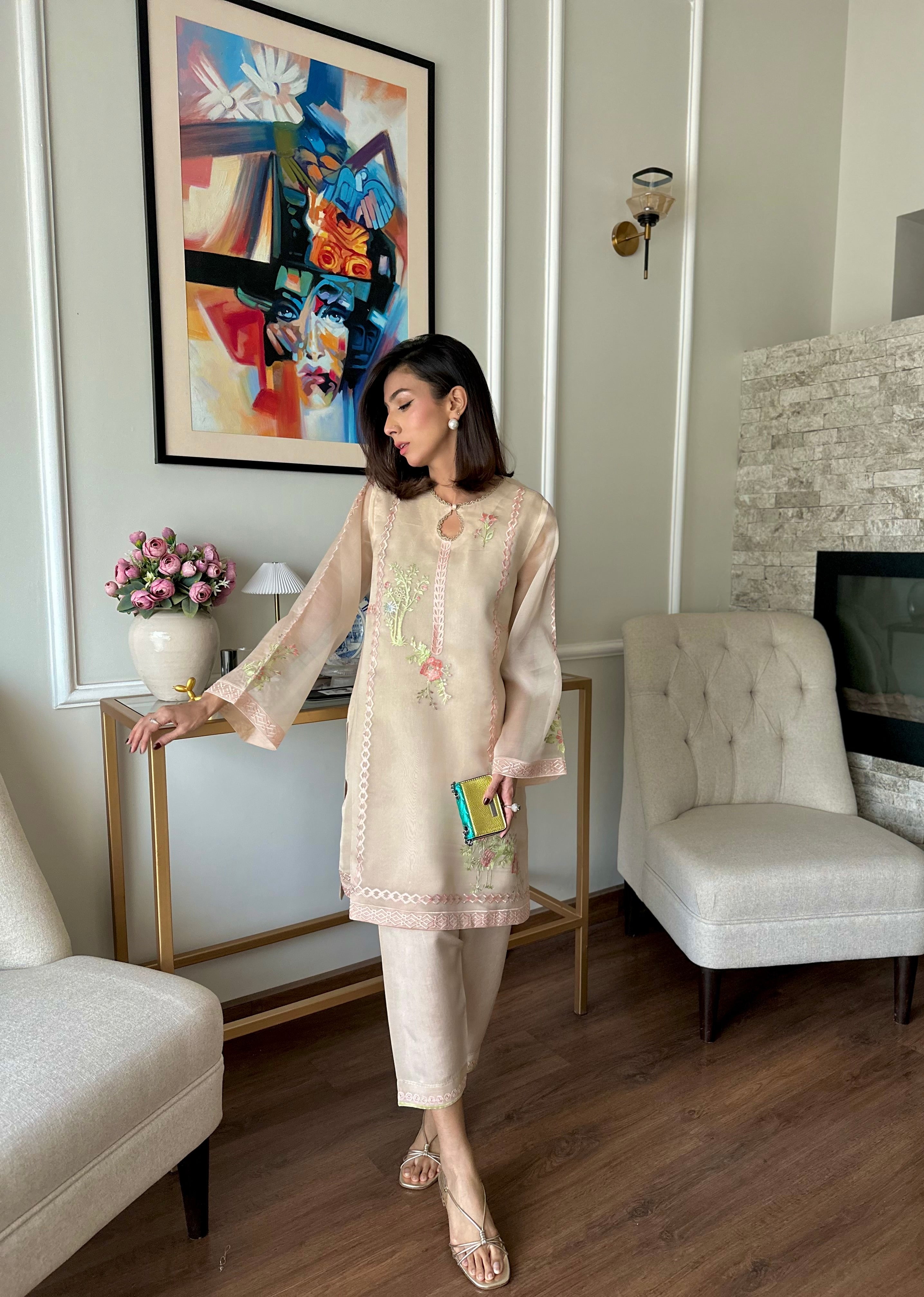 Ivora - Festive Embroidered Suit