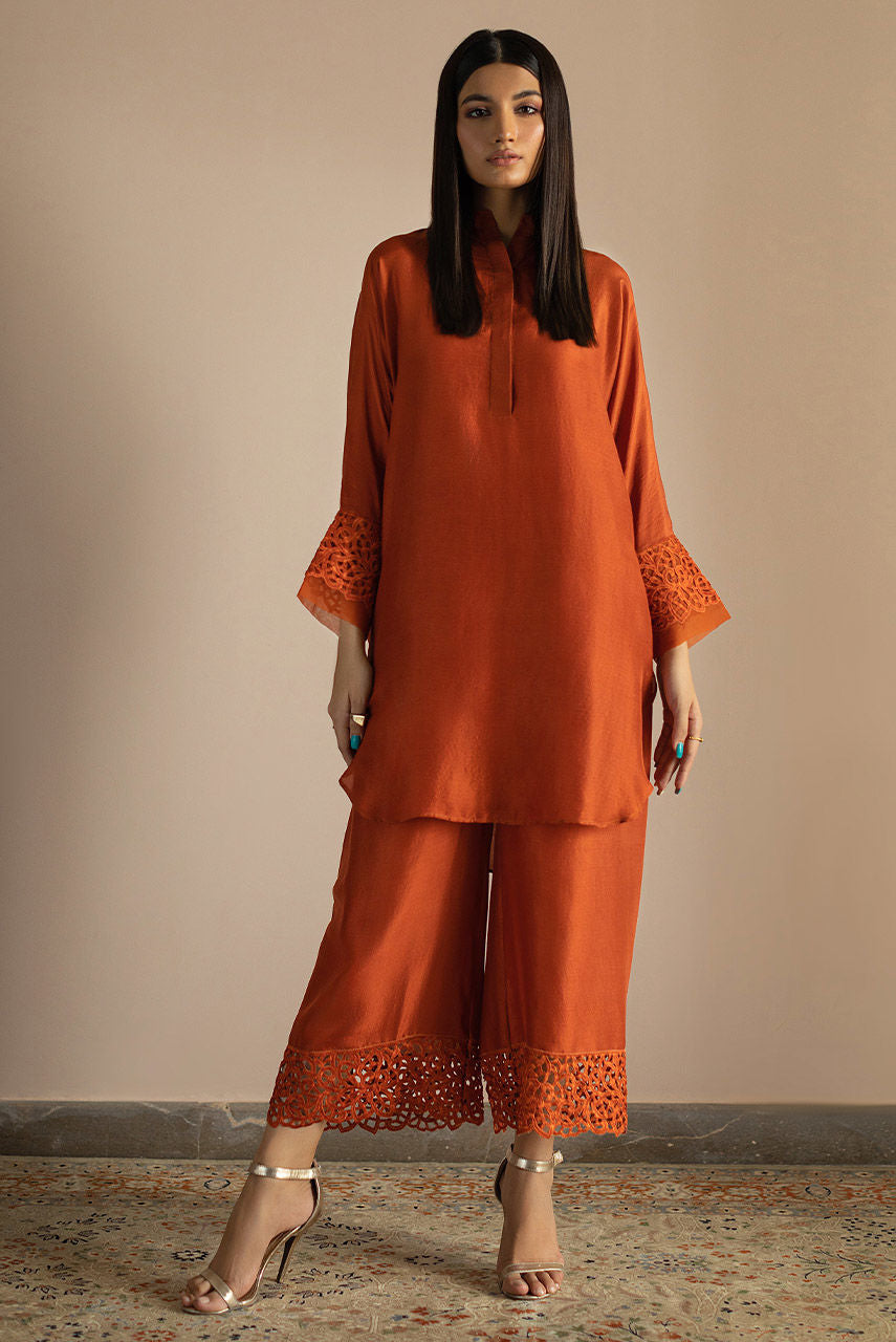 Tangerine Silk by Alizay Saad