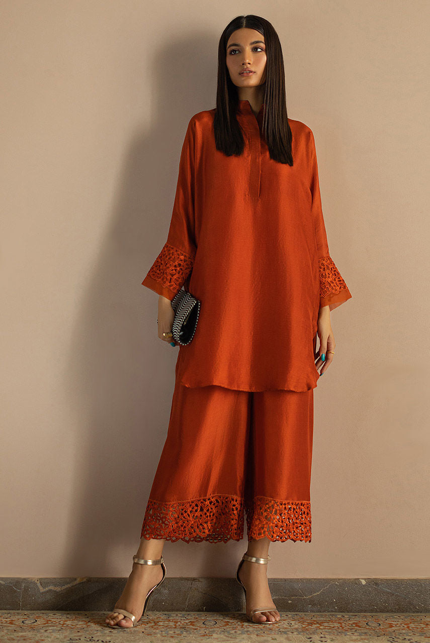 Tangerine Silk by Alizay Saad