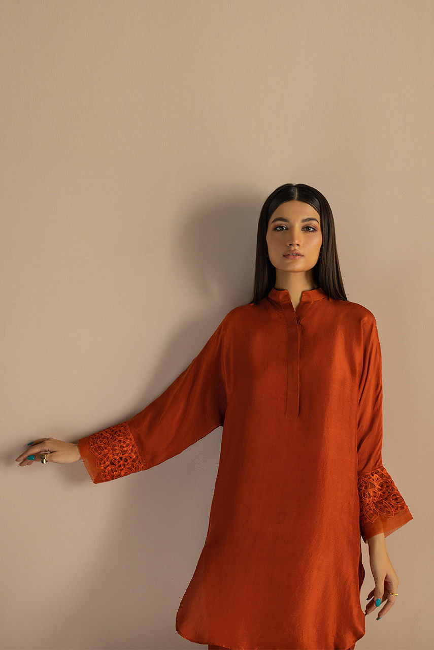 Tangerine Silk by Alizay Saad
