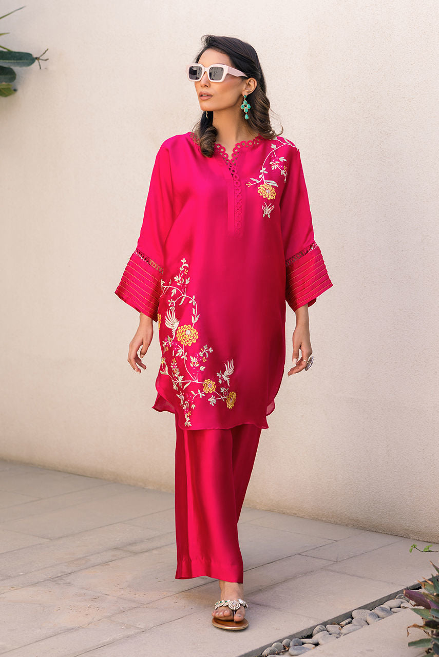 Hot Pink Flori Fusion by Alizay Saad