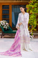 Silk Tunic - 2PCS HAND EMBELLISHED SHIRT WITH TROUSER-FW25DA-2868 OFF WHITE