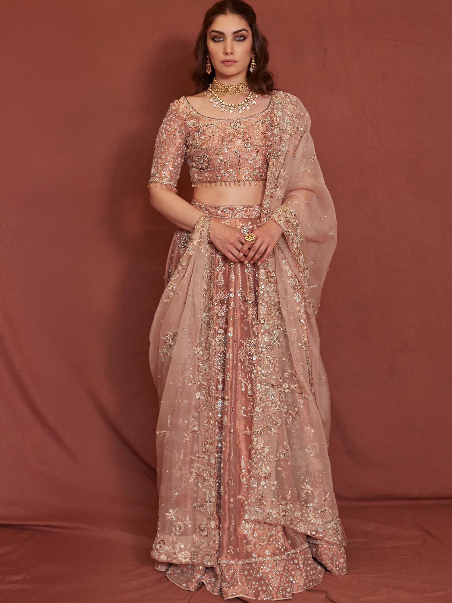 Blouse, Lehenga & Dupatta