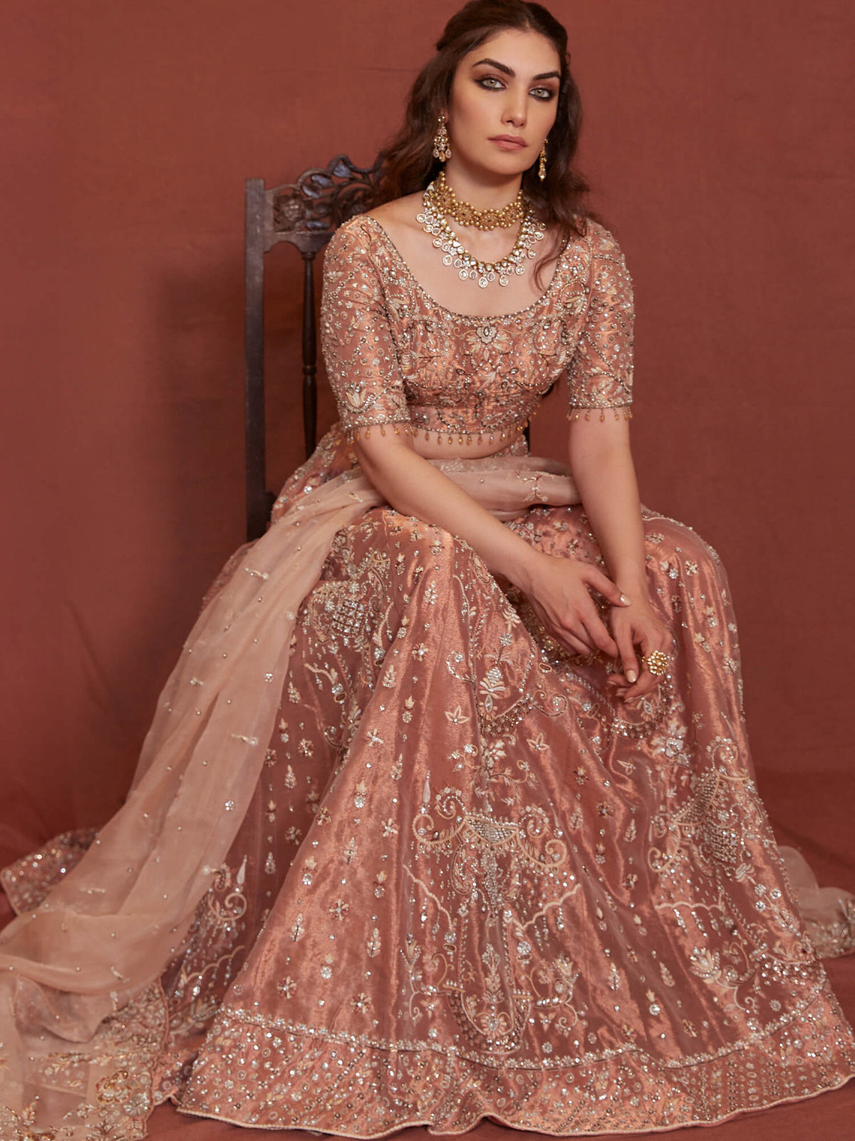 Blouse, Lehenga & Dupatta