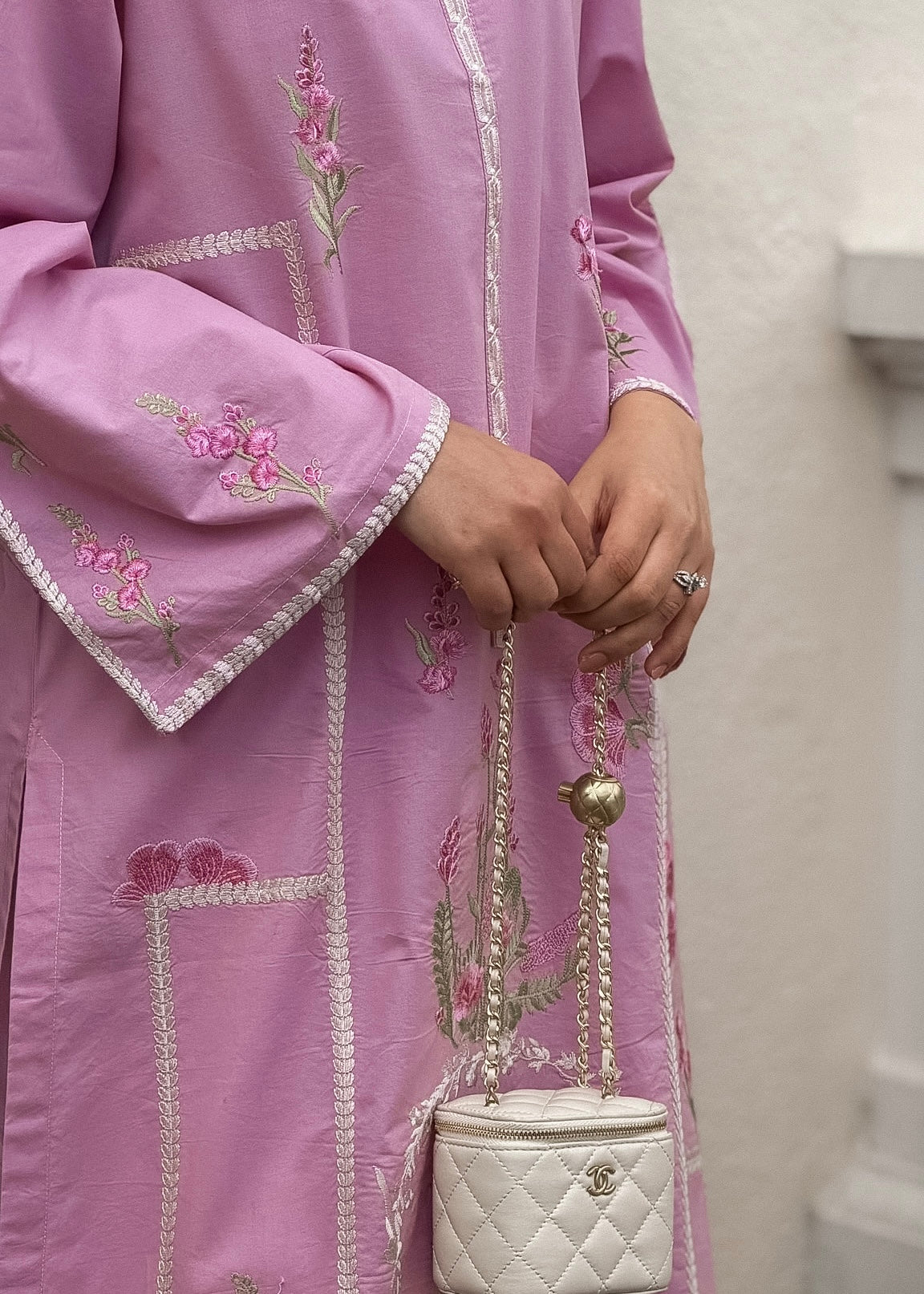 Botanica - Pink Embroidered Kurta
