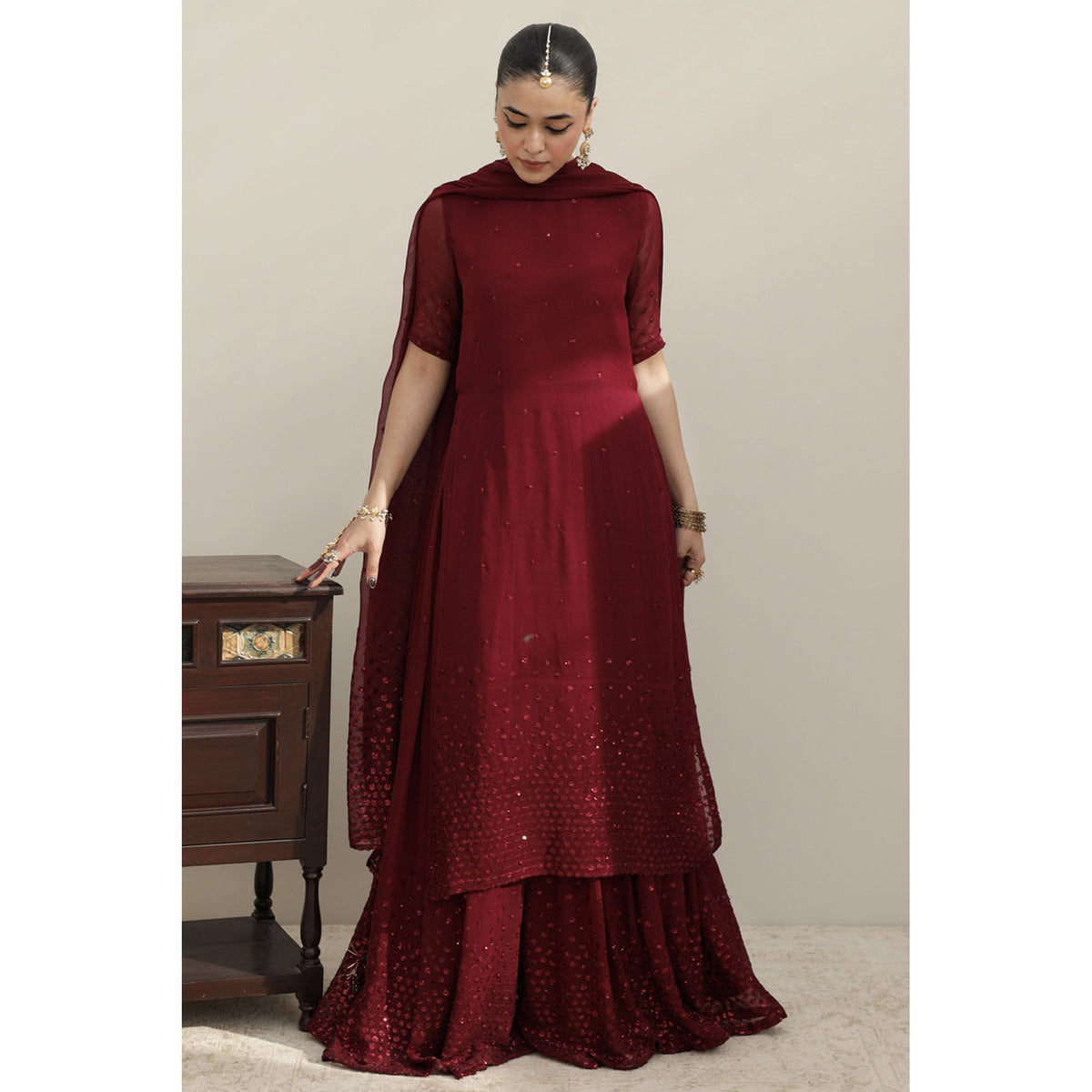 Burgundy Outfit