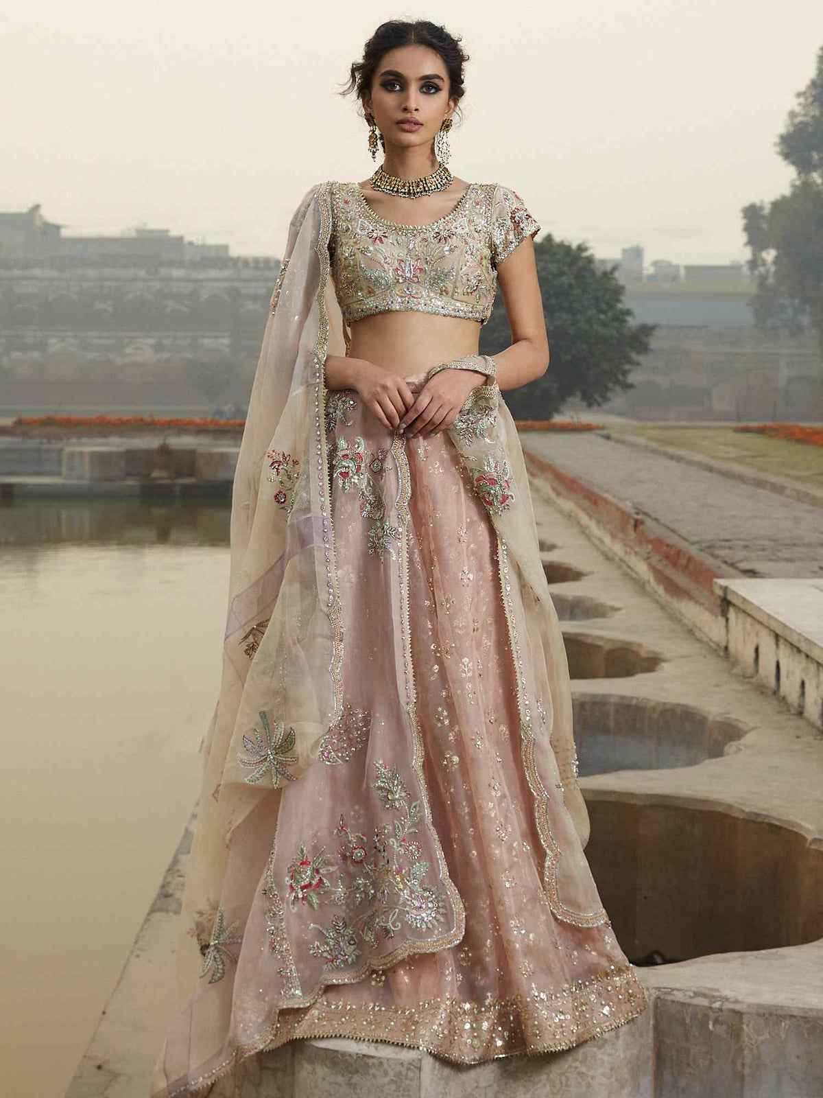 Blouse, Lehenga & Dupatta