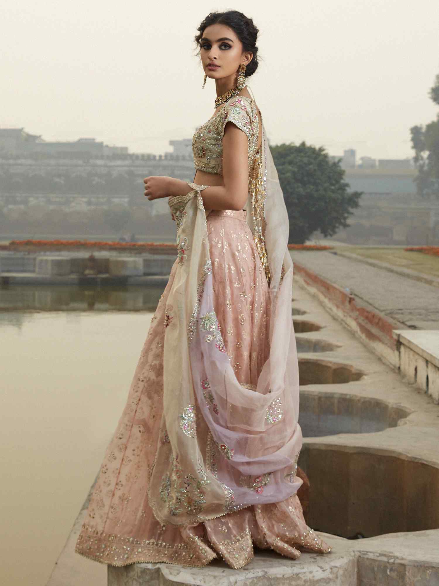 Blouse, Lehenga & Dupatta