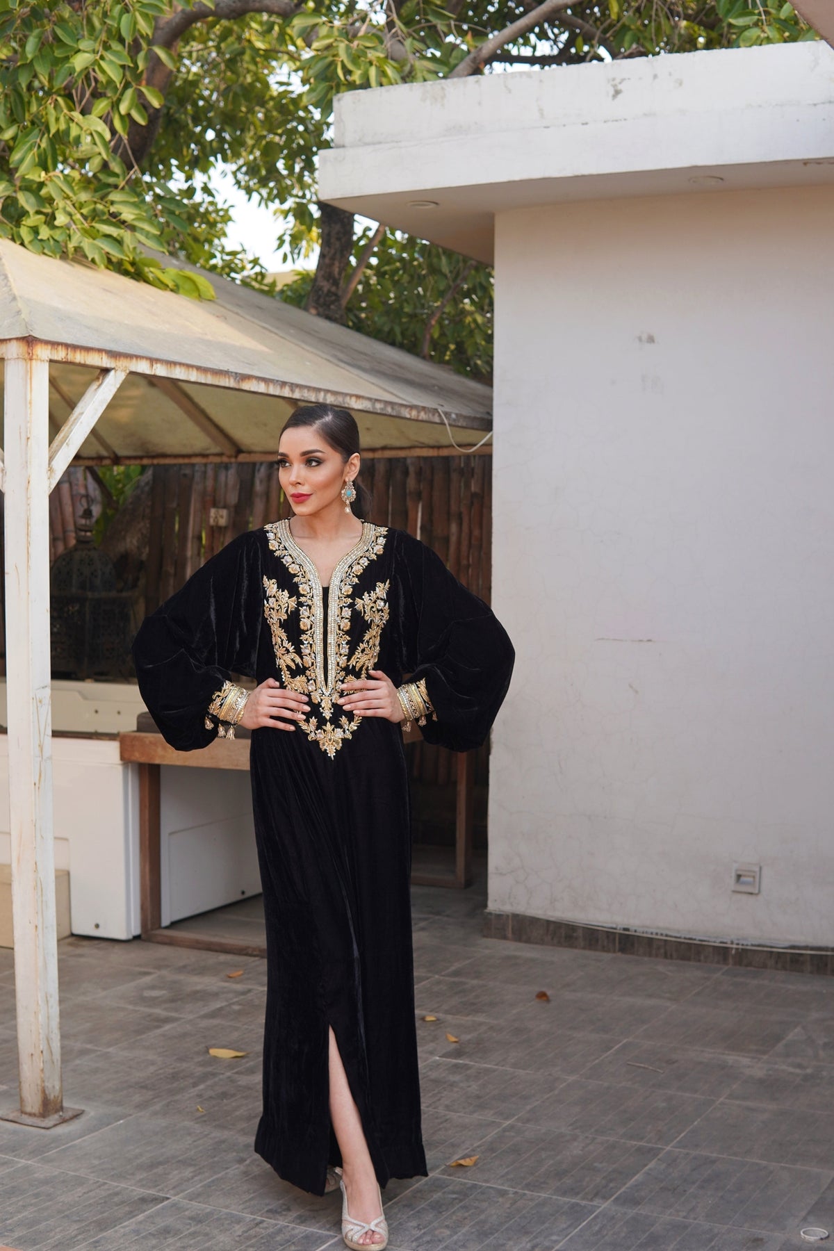 Black Velvet Kaftaan