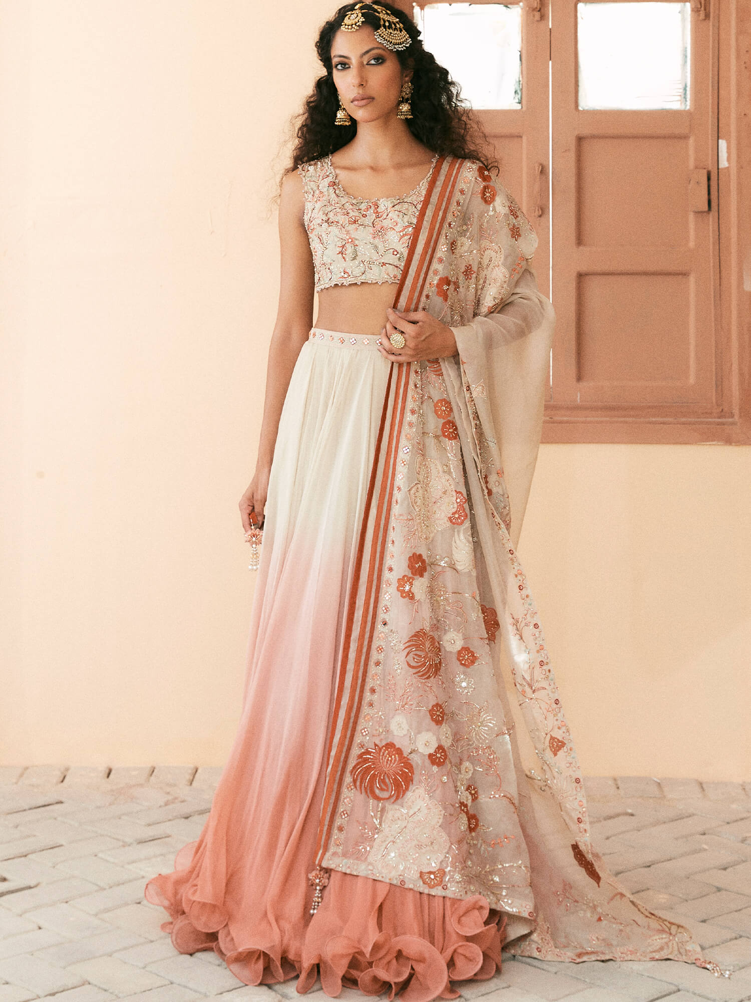 Blouse, Lehenga & Dupatta