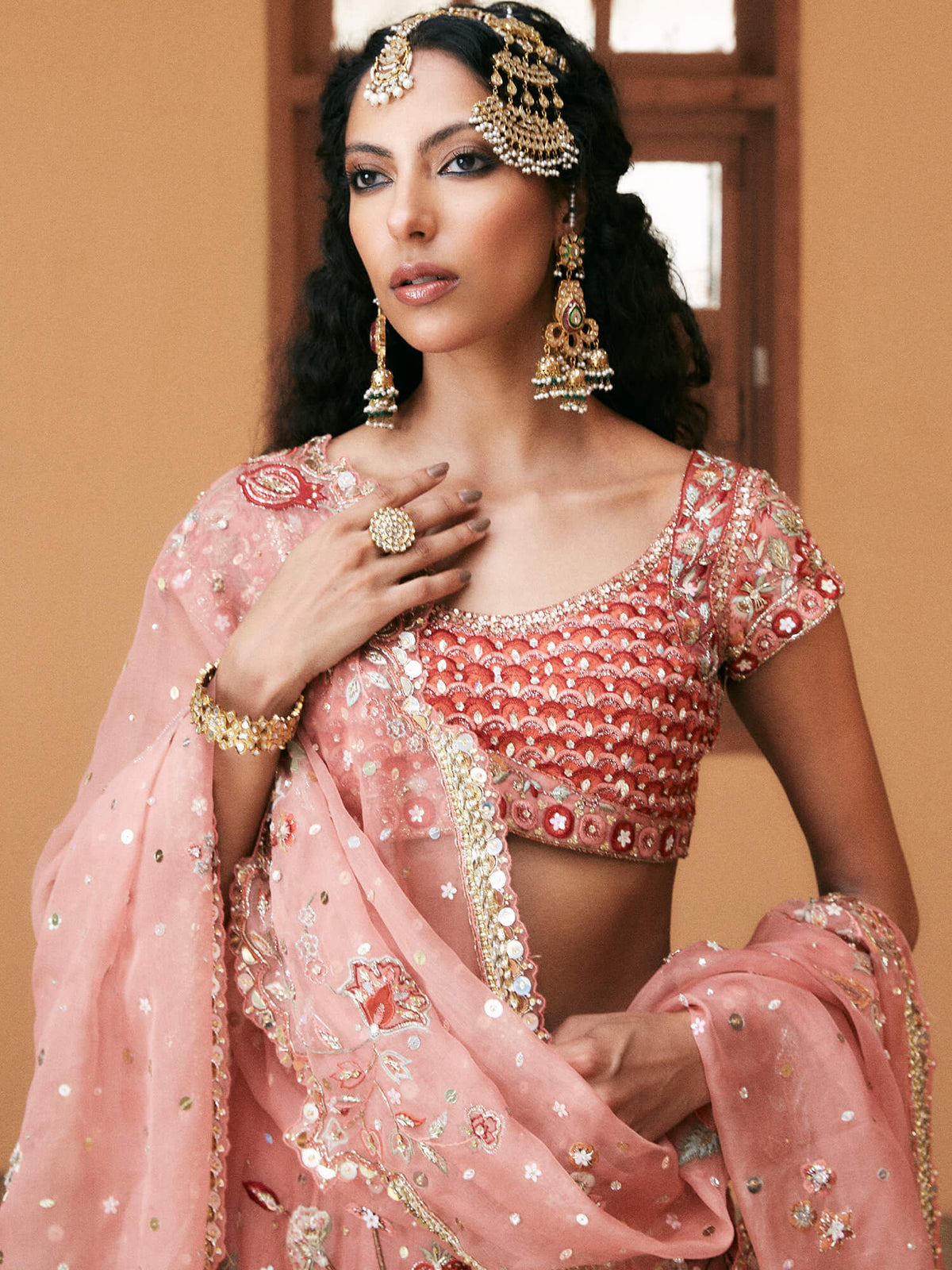 Blouse, Lehenga & Dupatta