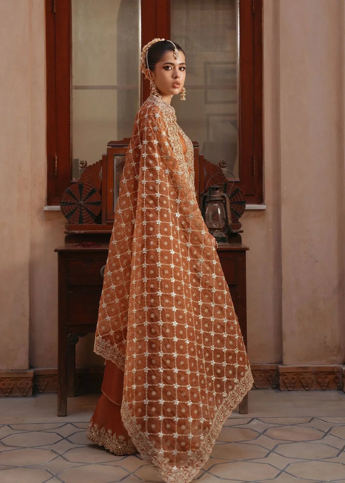 Zulekha Style — Mairaz Golden Mocha Three-Piece Suit