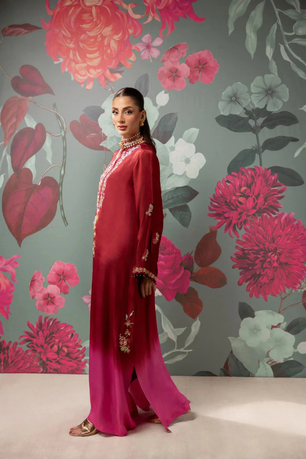 Fuschia Cherri Kaftan