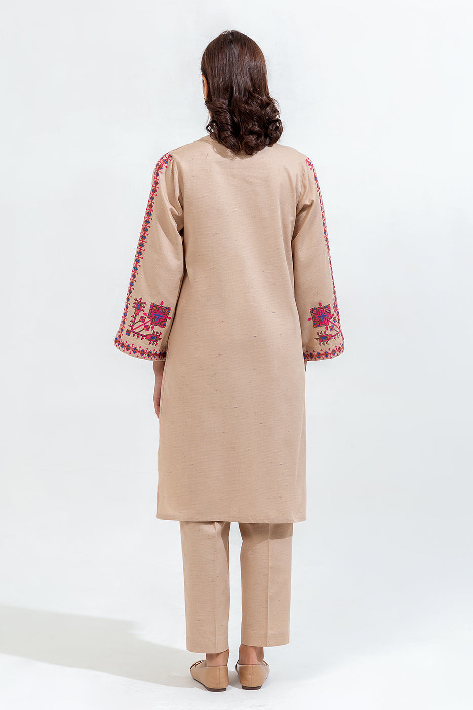 2 Piece Embroidered Khaddar Suit (Pret)