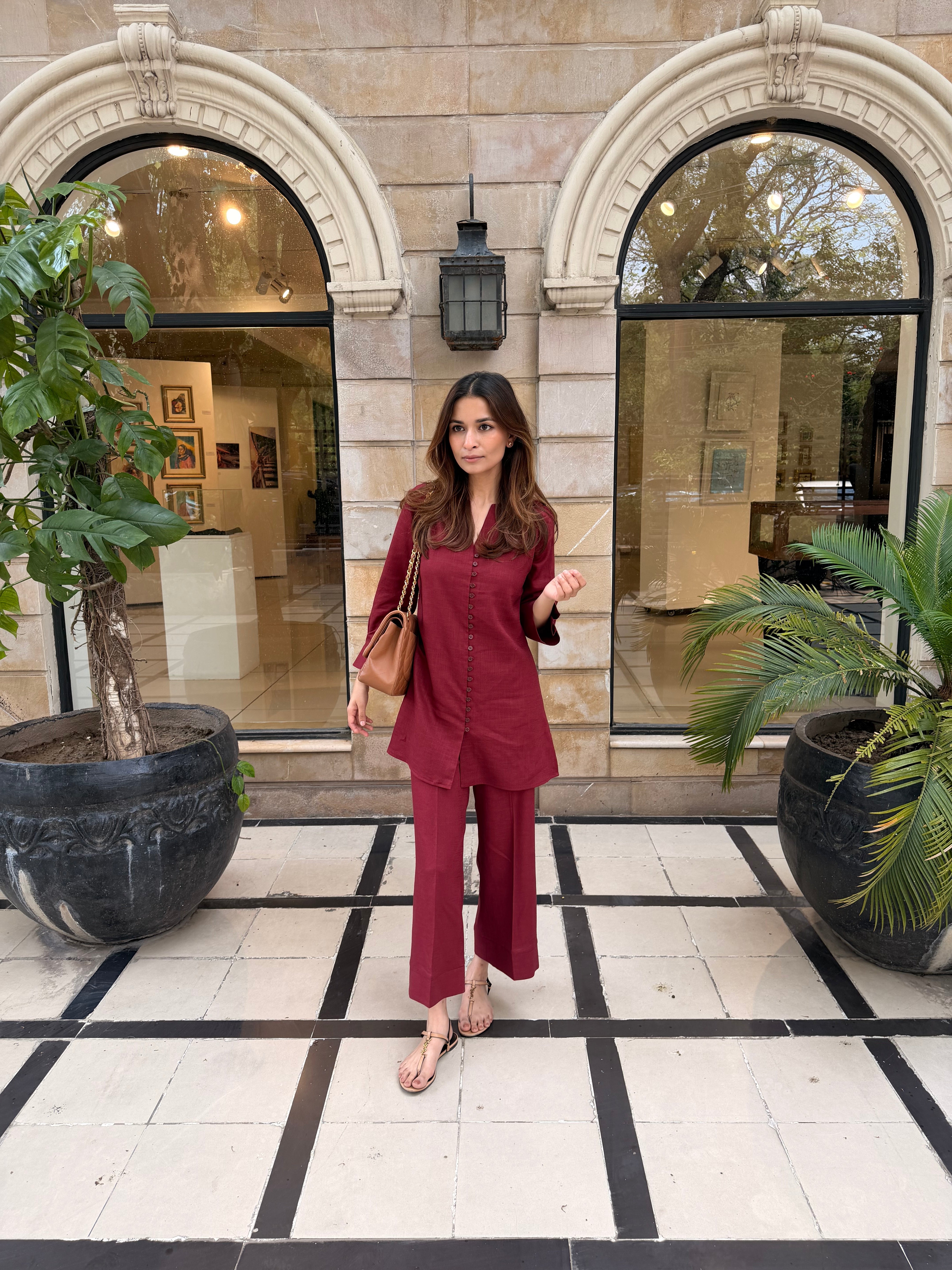 Wine Red Parker Set