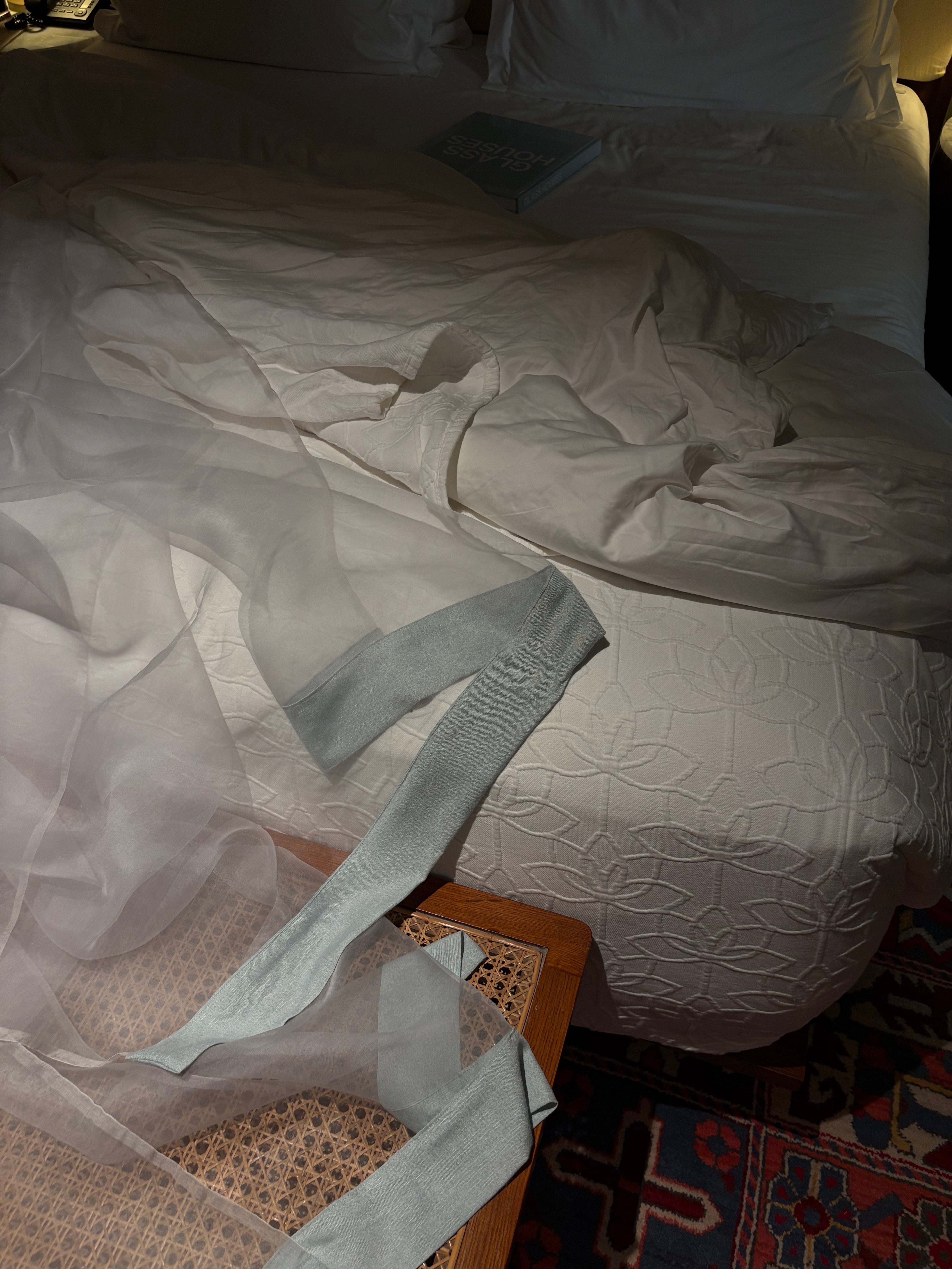 Muted Grey-Blue Buttoned Set