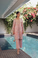 SS24DA-2515 LIGHT PINK 2PCS HAND EMBELLISHED SHIRT WITH TROUSER
