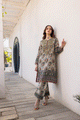Silk Tunic - 2PCS HAND EMBELLISHED SHIRT WITH TROUSER-SS24DA-2663 MULTI