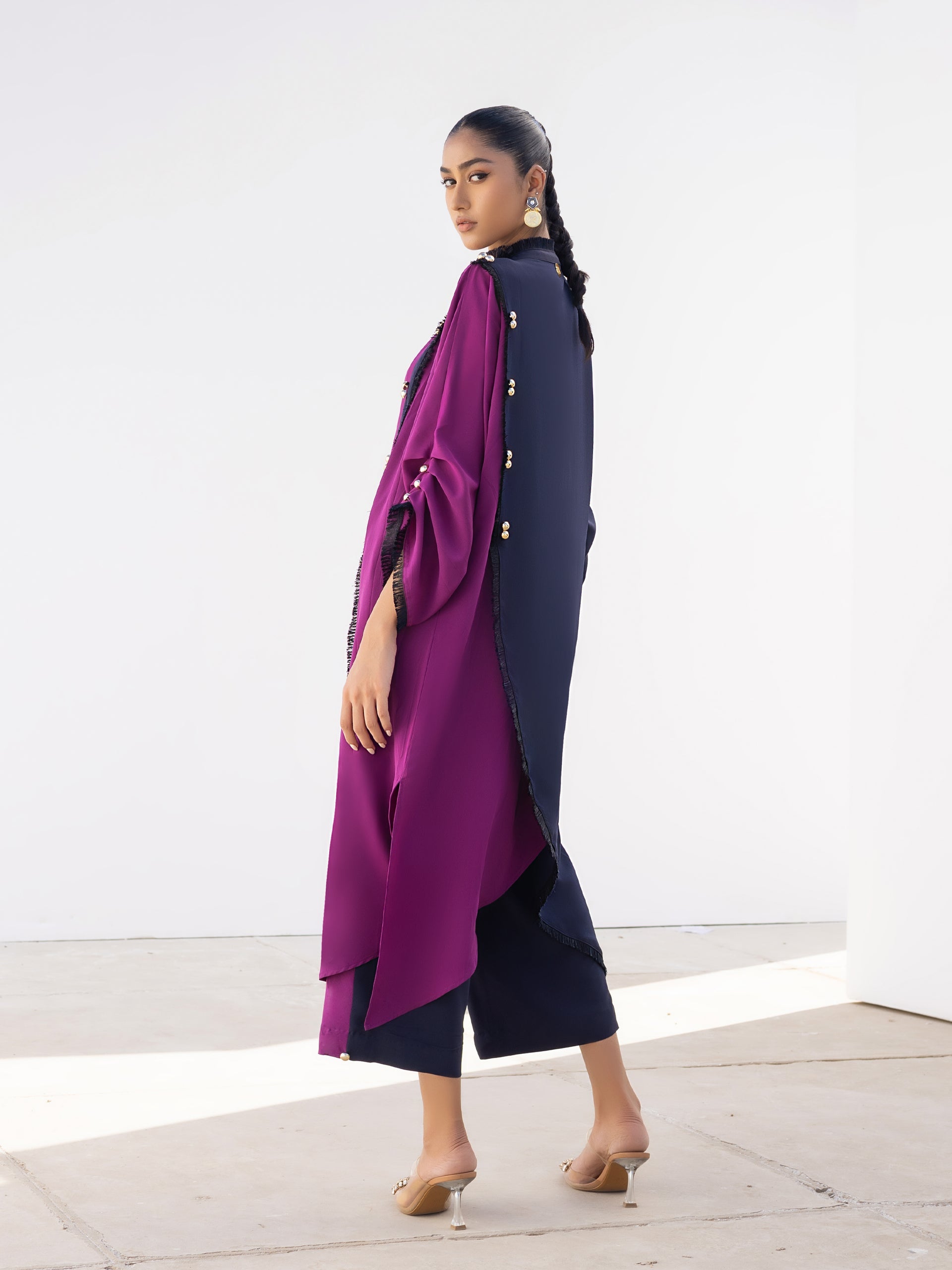 Reem - Dark Purple & Navy Blue