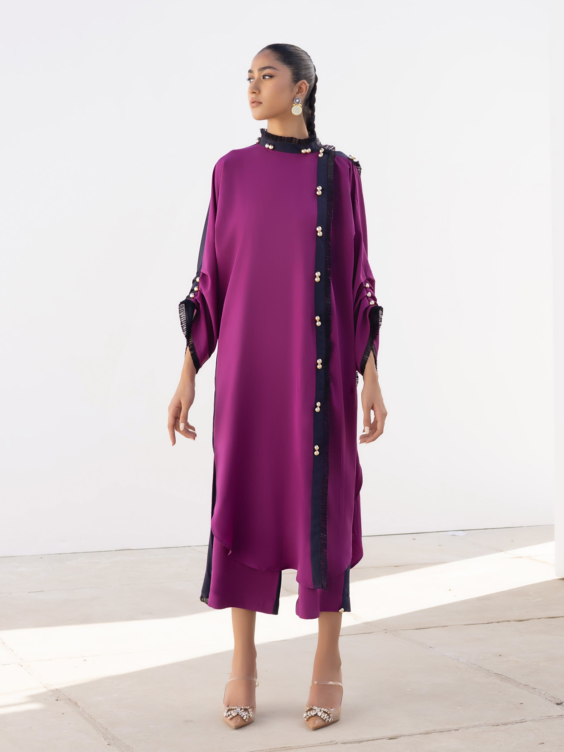 Reem - Dark Purple & Navy Blue