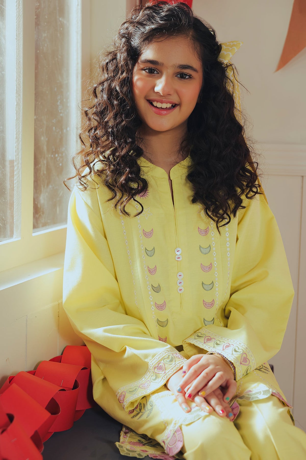 EMBROIDERED SUIT (E1848-402-109 E1848-302-109)