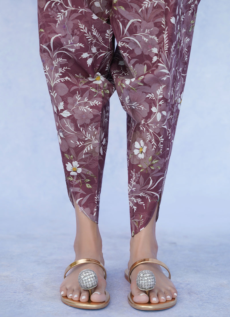 Maroon Floral Printed CO-ORD Set14257