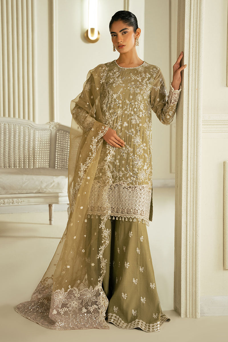AZURE PEARL-3PC SILK EMBROIDERED PRET