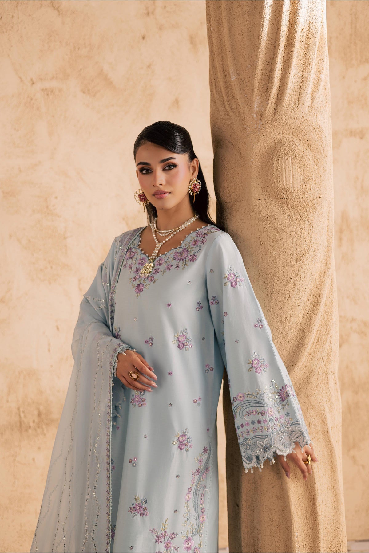 Ice 3Pc - Embroidered Festive Pret