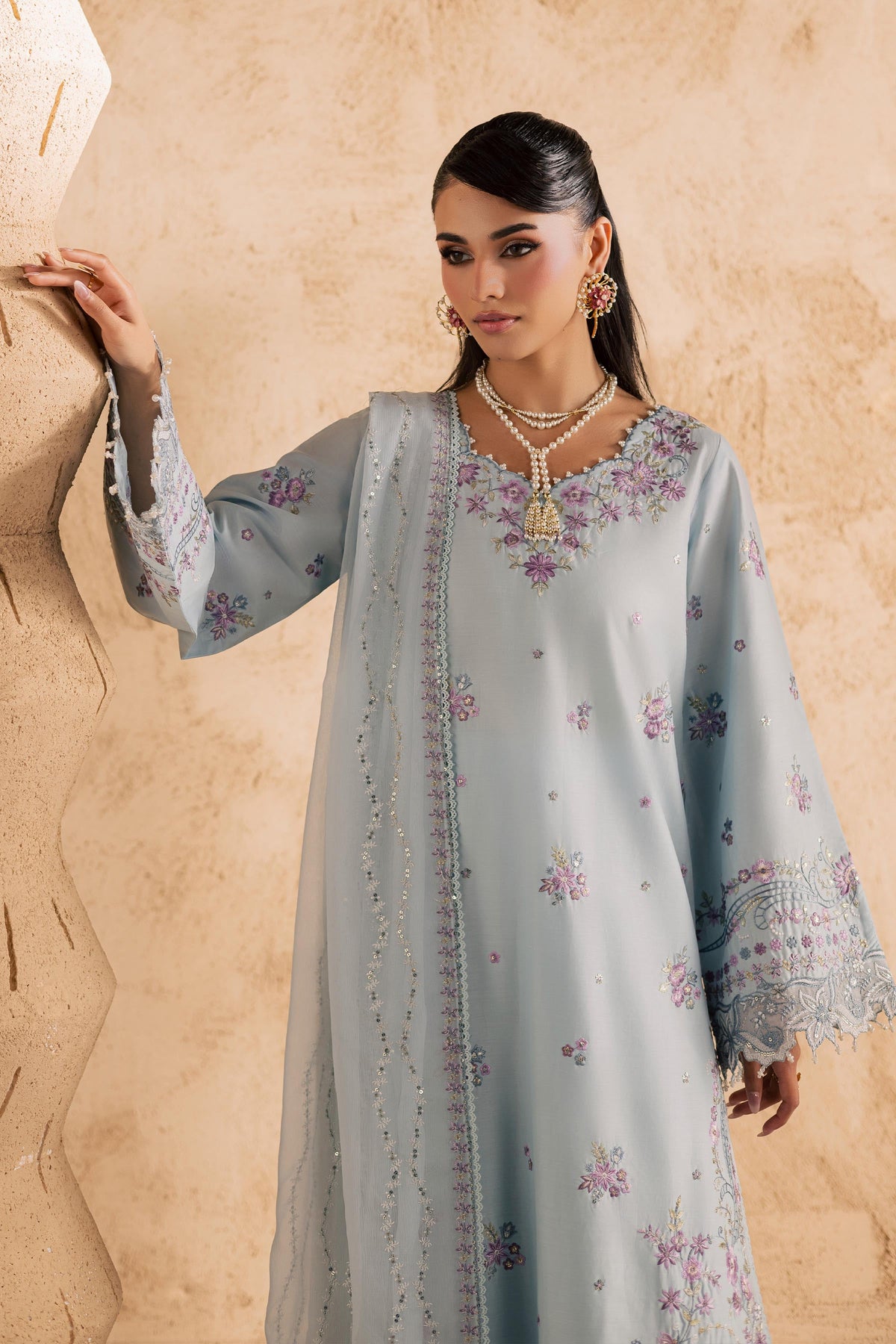 Ice 3Pc - Embroidered Festive Pret