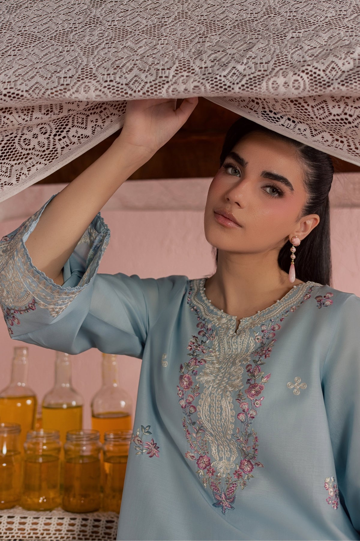 Ilya 2Pc - Embroidered Lawn Dress