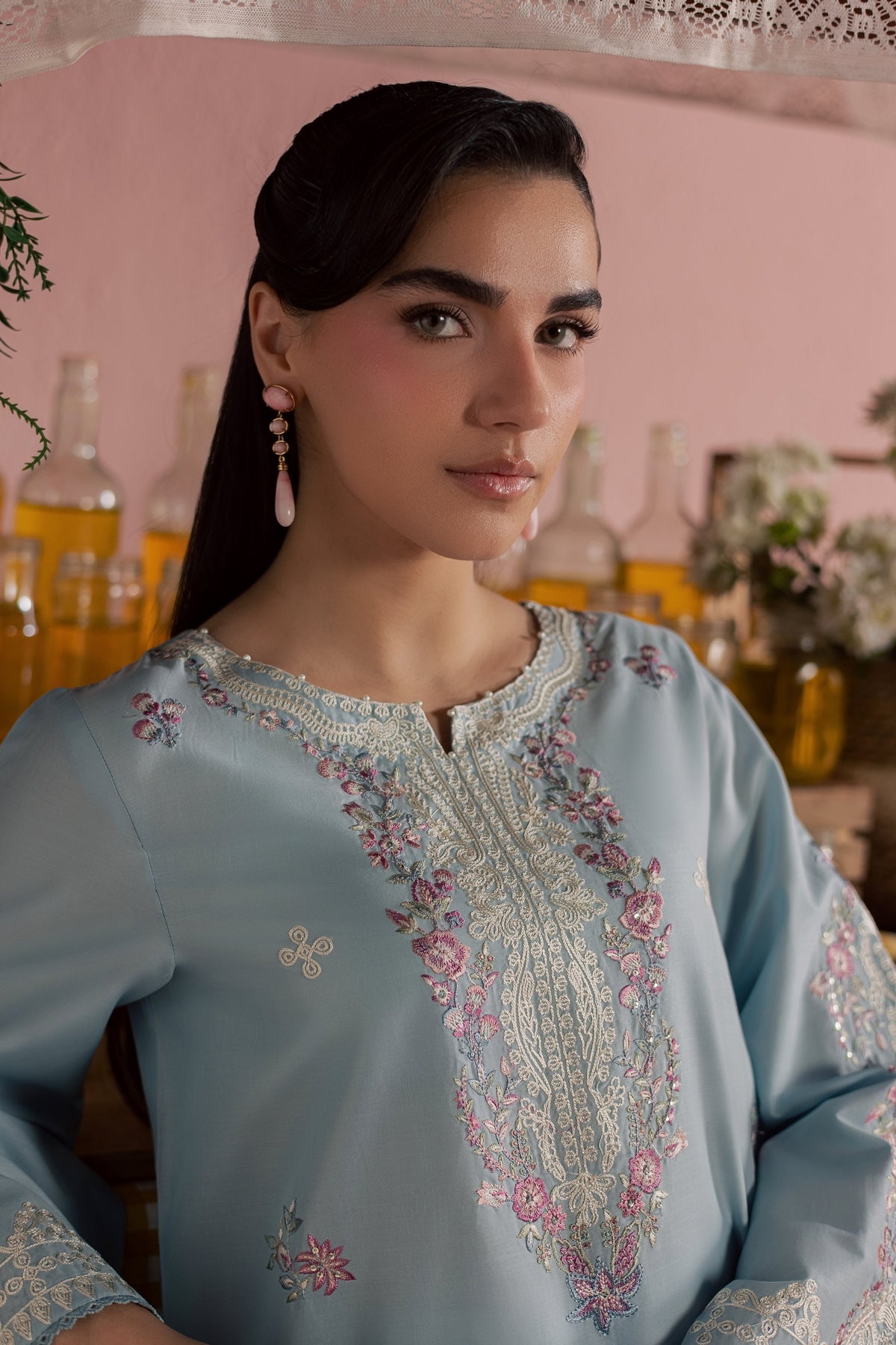 Ilya 2Pc - Embroidered Lawn Dress