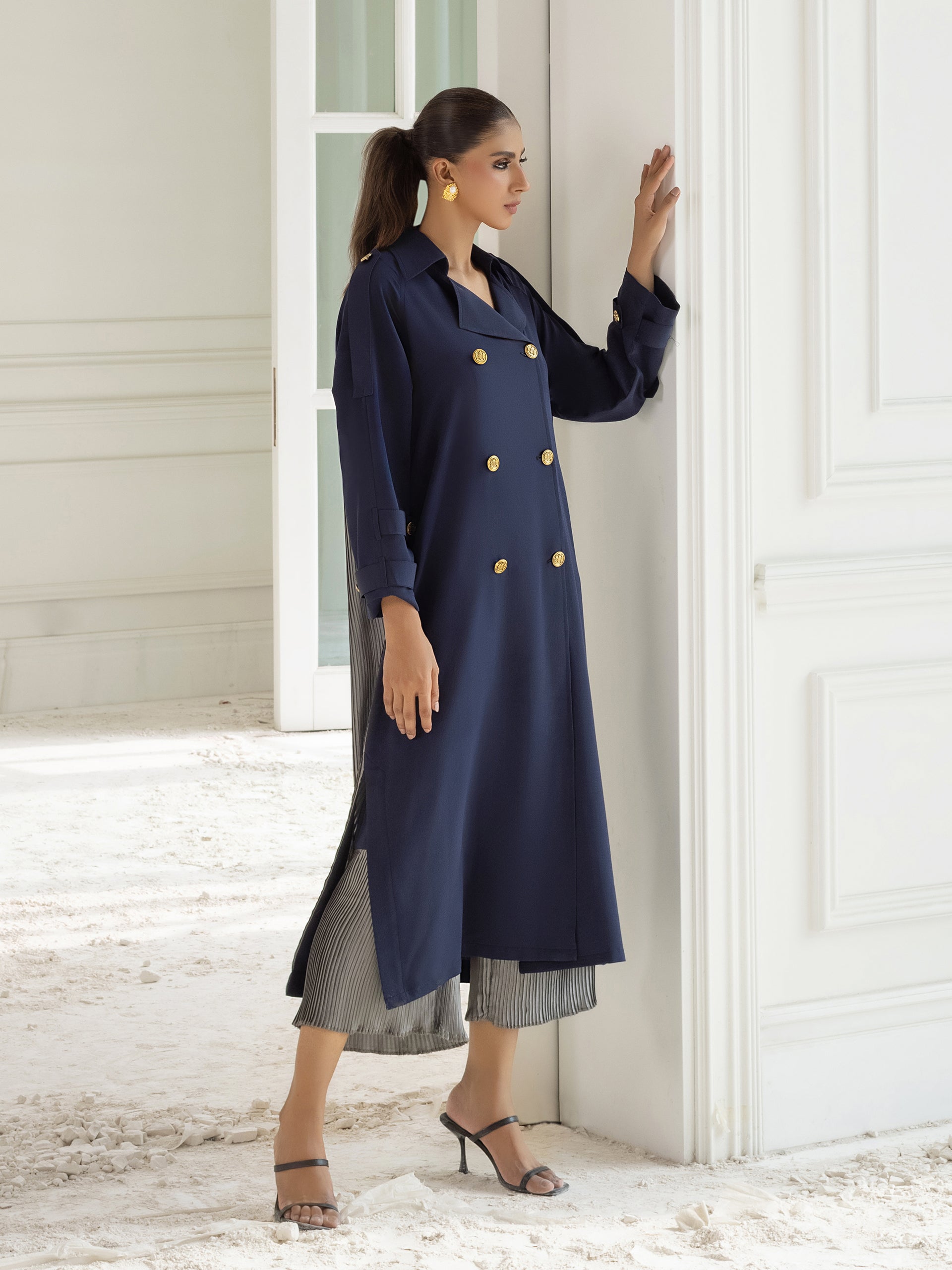 Iman - Navy Blue & Grey