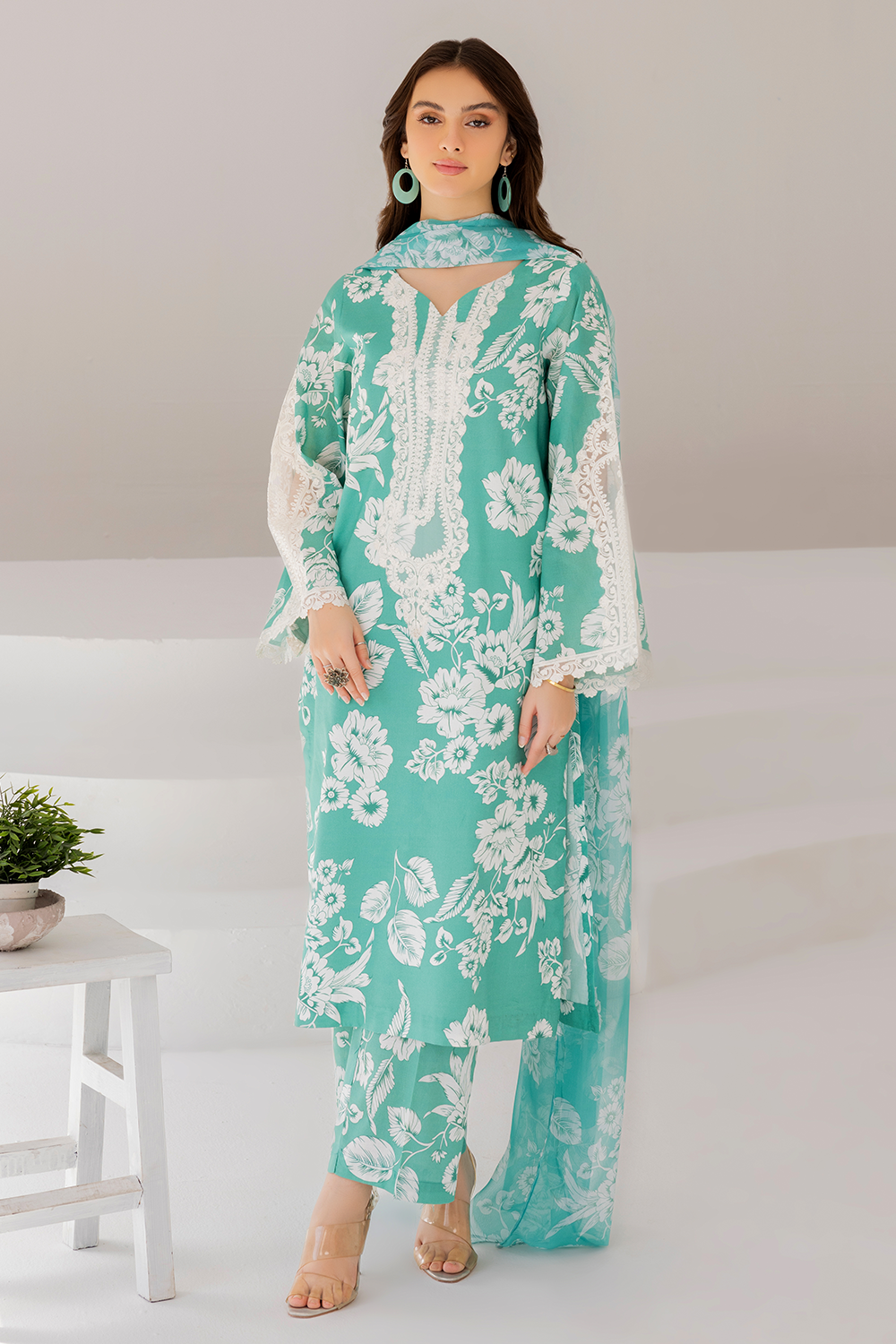 Embroidered Silk lawn DT-23-05