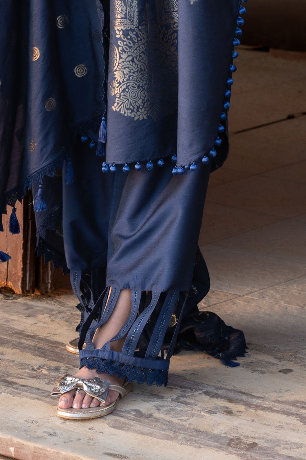 3 Piece Jacquard Suit with Dupatta