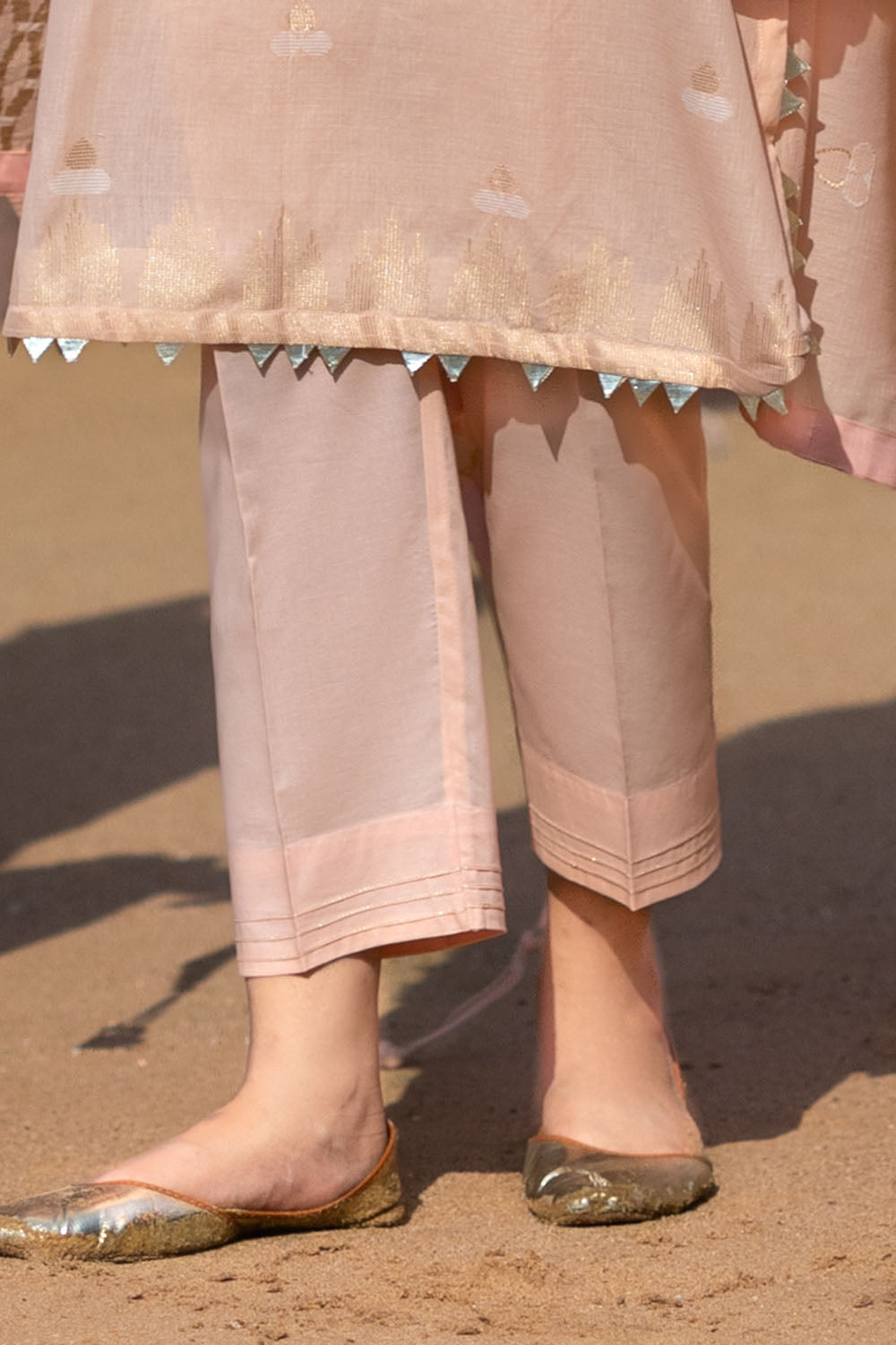 3 Piece Jacquard Suit With Jacquard Dupatta