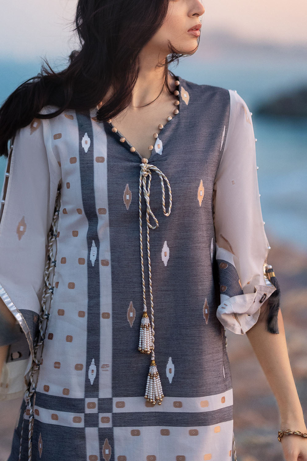 2 Piece Jacquard Suit