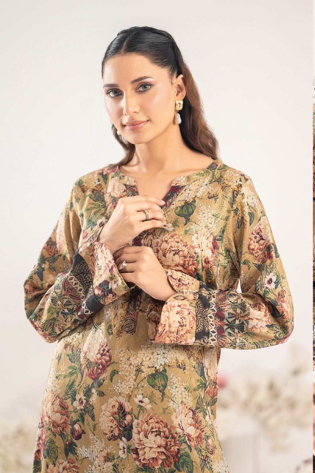 Brown Desert Jacquard Printed Set | 2PC