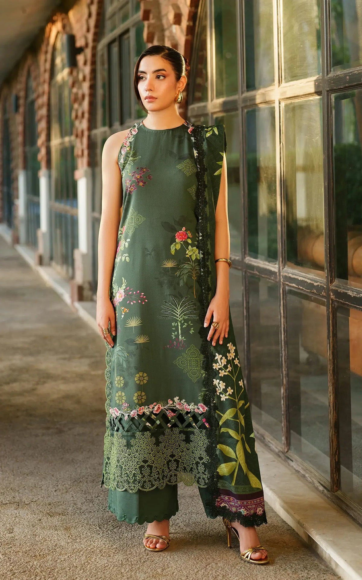 Jade Dusk-MWL25-01 | 3pcs Embroidered Stitched Suit