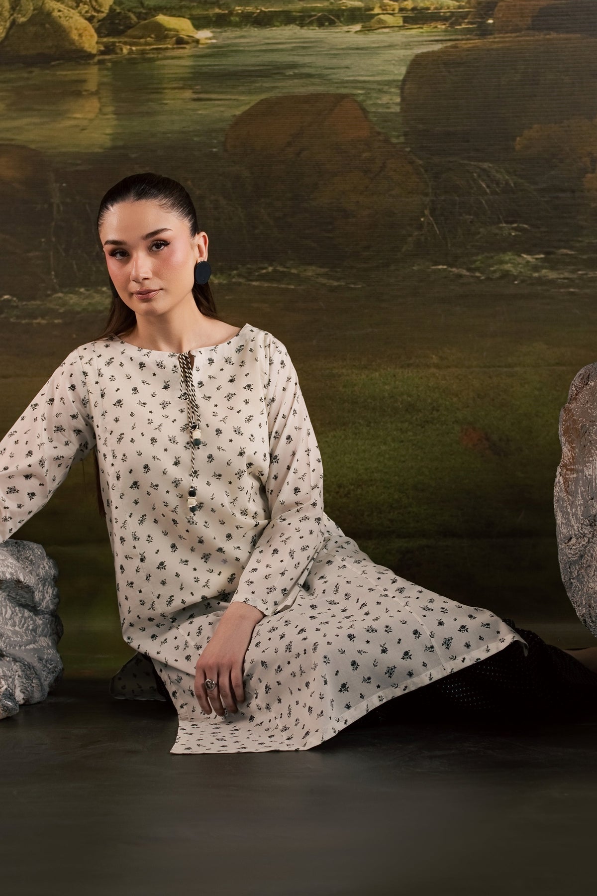 Jett 2Pc - Printed Lawn Dress