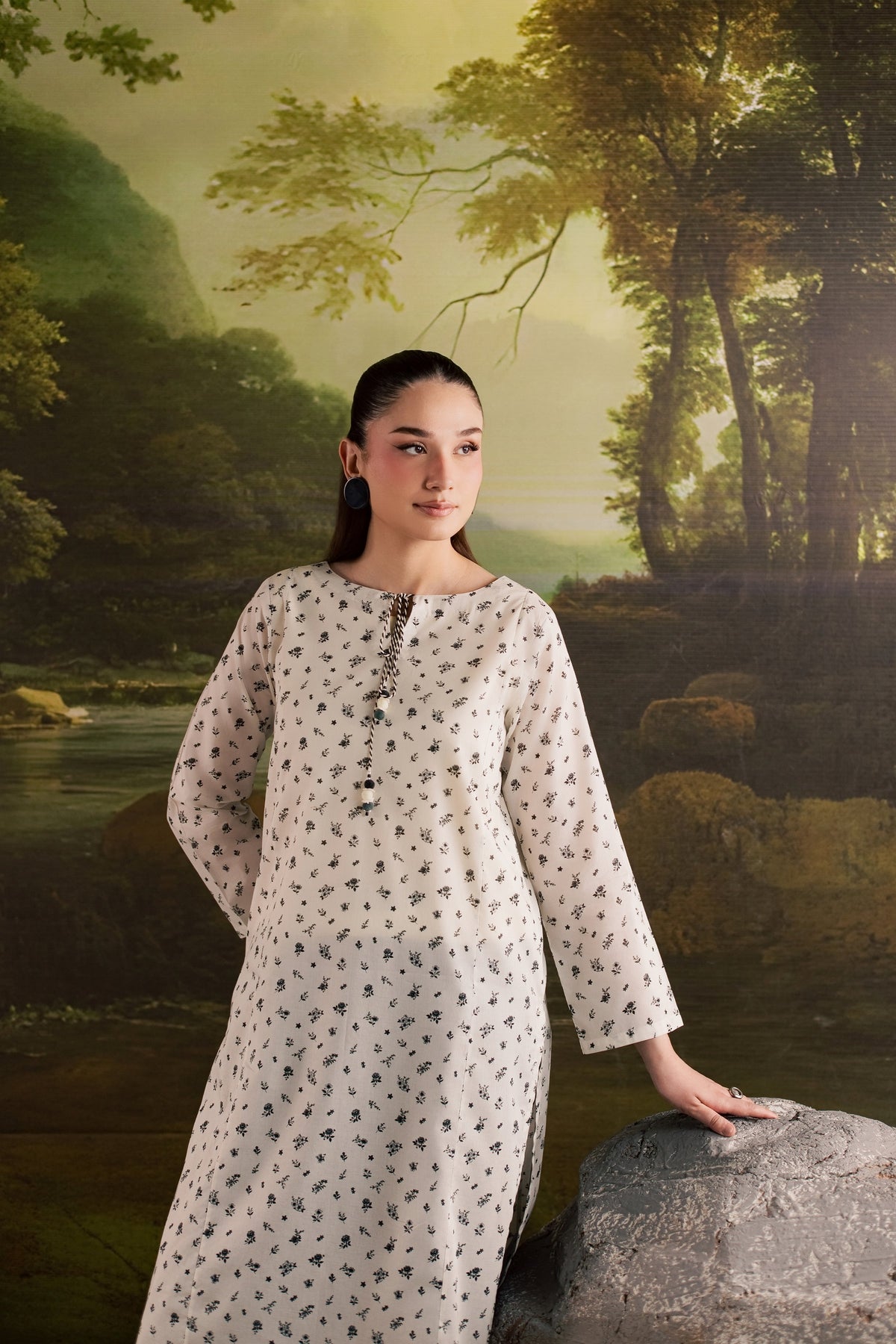 Jett 2Pc - Printed Lawn Dress