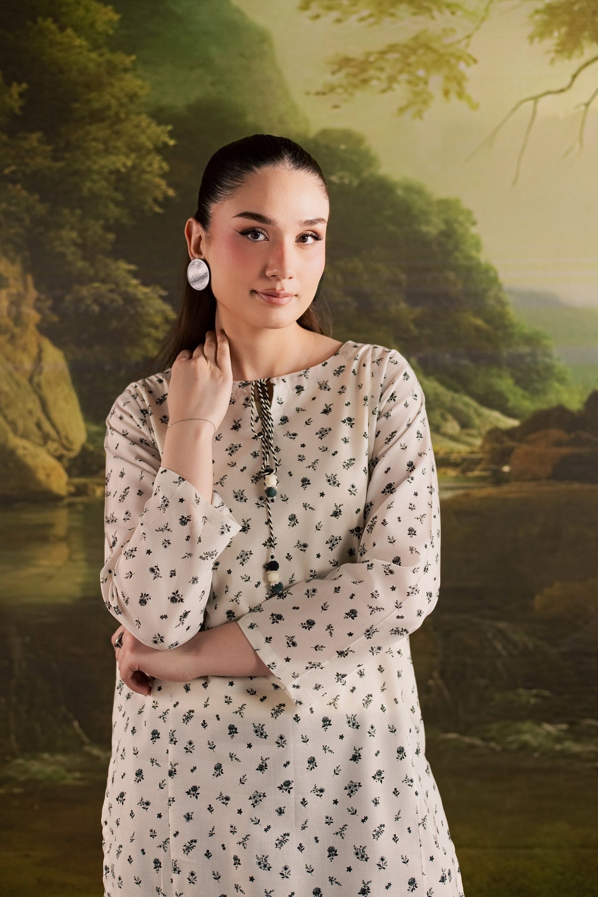 Jett 2Pc - Printed Lawn Dress