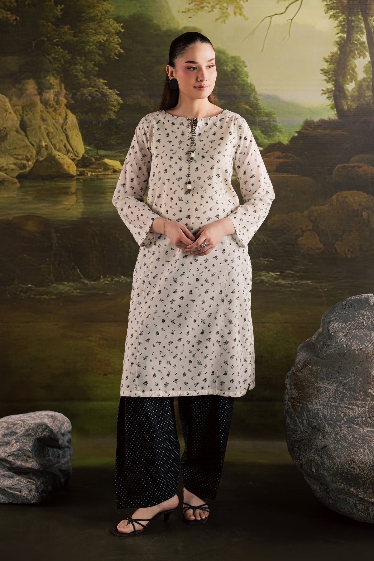 Jett 2Pc - Printed Lawn Dress