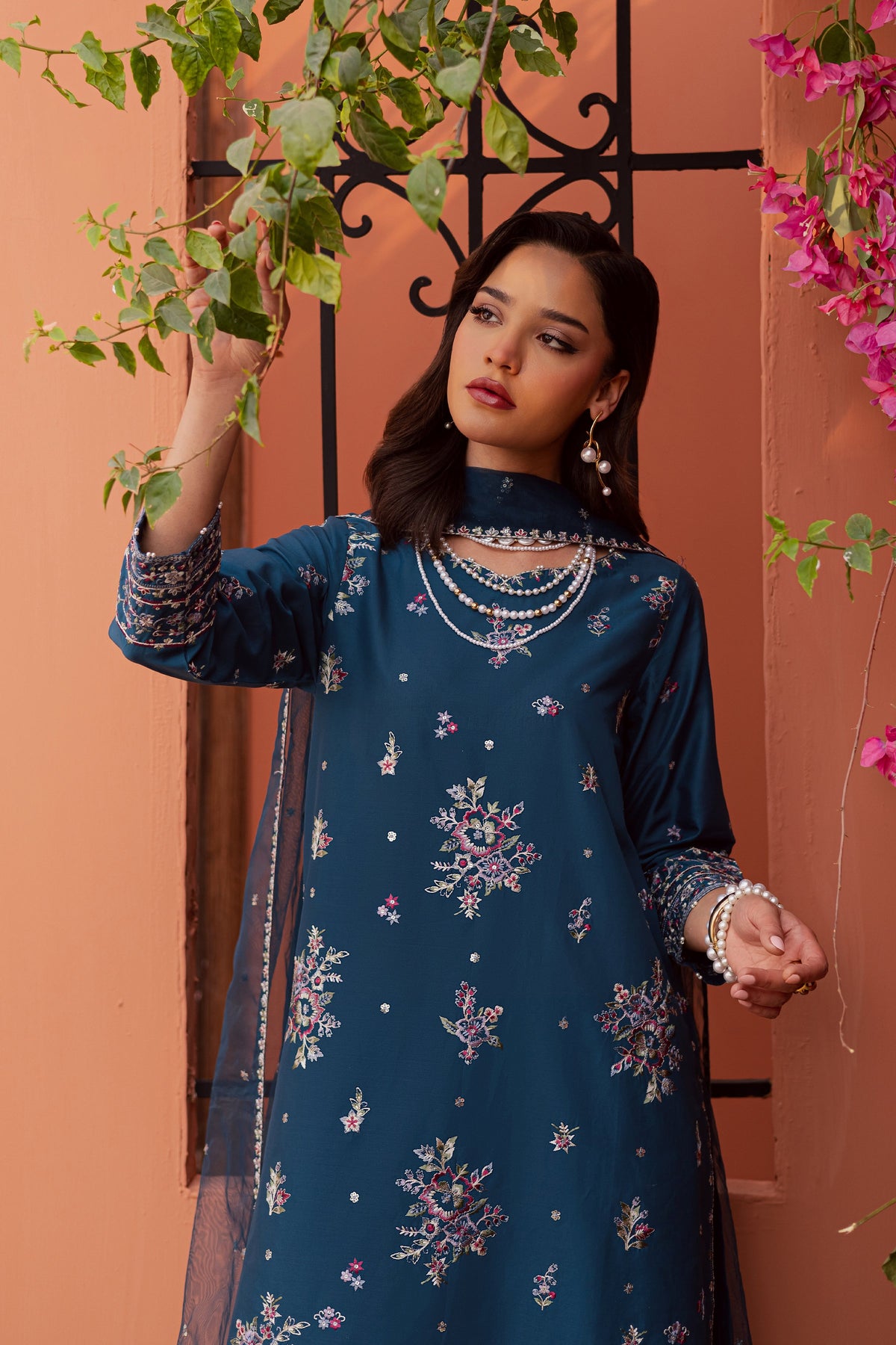 Jheel 3Pc - Festive Embroidered Lawn